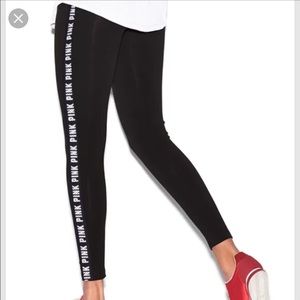 Vs pink yoga black leggings